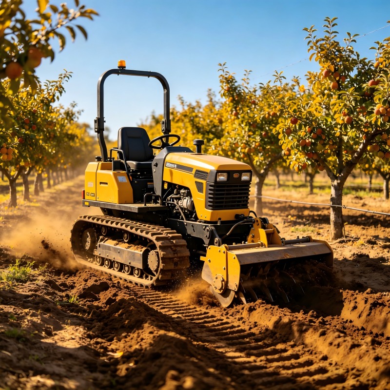 Agriculture Farming Types - 25HP Multifunctional Agricultural Tracked Walking Tractor