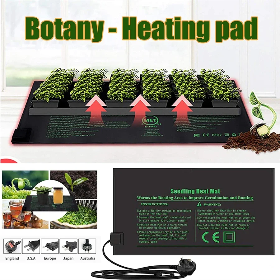 4 Sizes 220V EU Plug Seedling  - đánh giá và giá Seedling Heat Mat