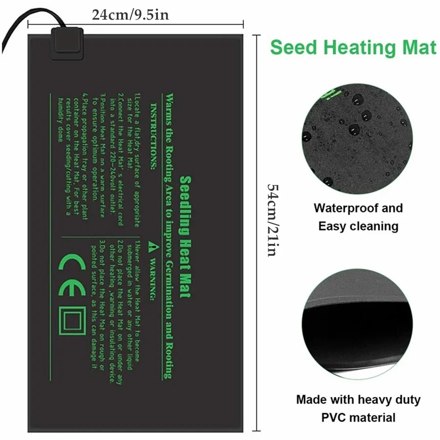 4 Sizes 220V EU Plug Seedling  - đánh giá và giá Seedling Heat Mat