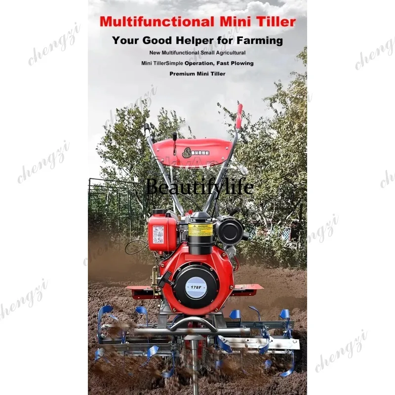 a55  New Mini Rotary Tiller Ho - đánh giá và giá Agriculture Farming Equipments