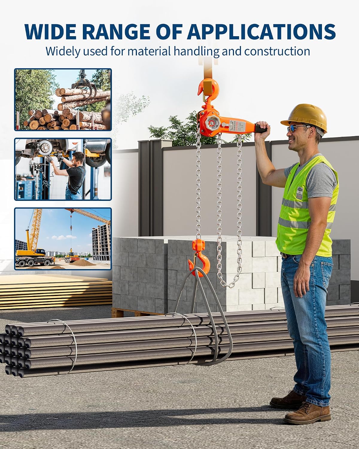 Manual Lever Chain Hoist with  - đánh giá và giá Farming Jobs