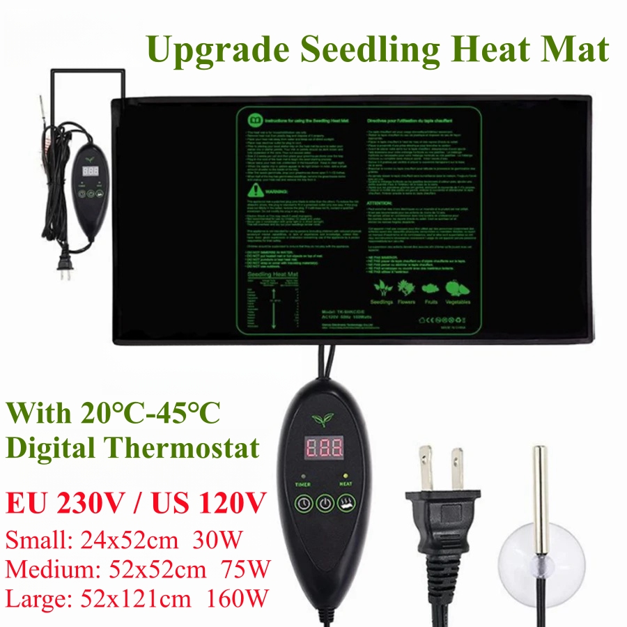 3 Sizes Upgrade Seedling Heat  - đánh giá và giá Seedling Heat Mat