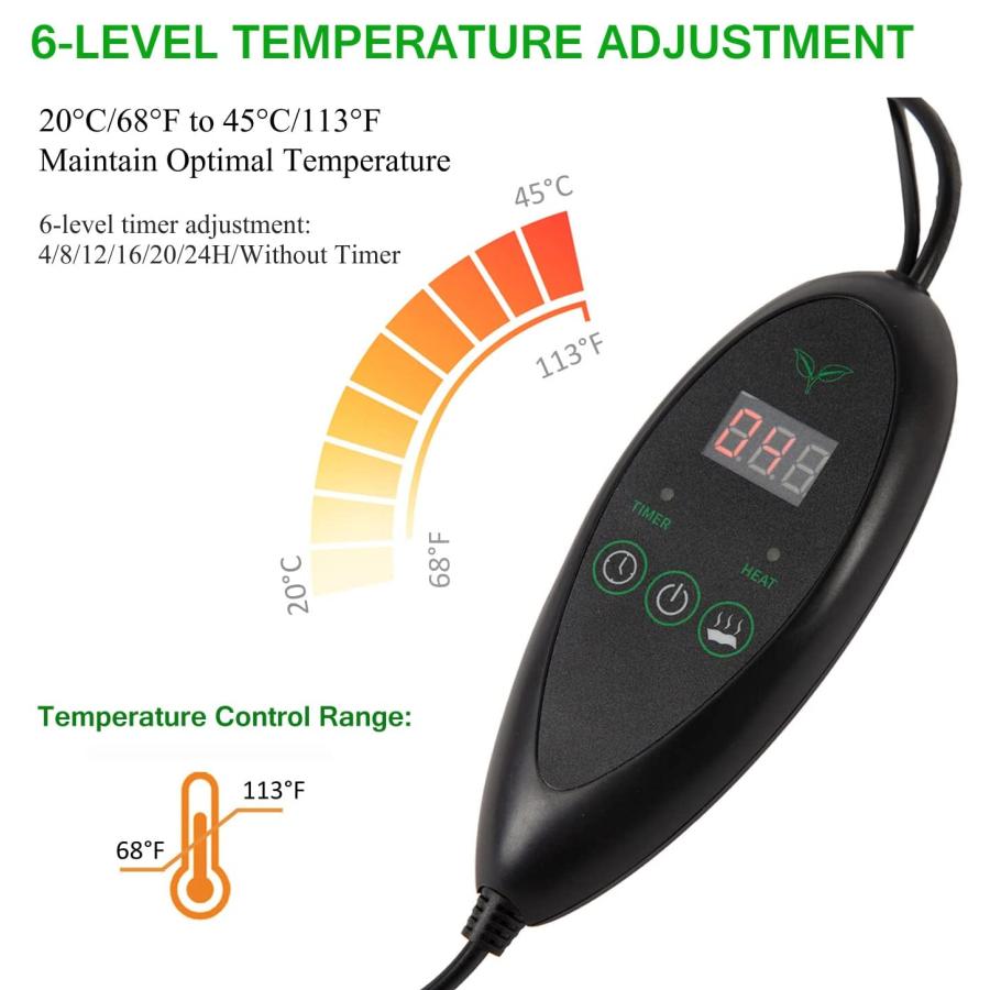 3 Sizes Upgrade Seedling Heat  - đánh giá và giá Seedling Heat Mat