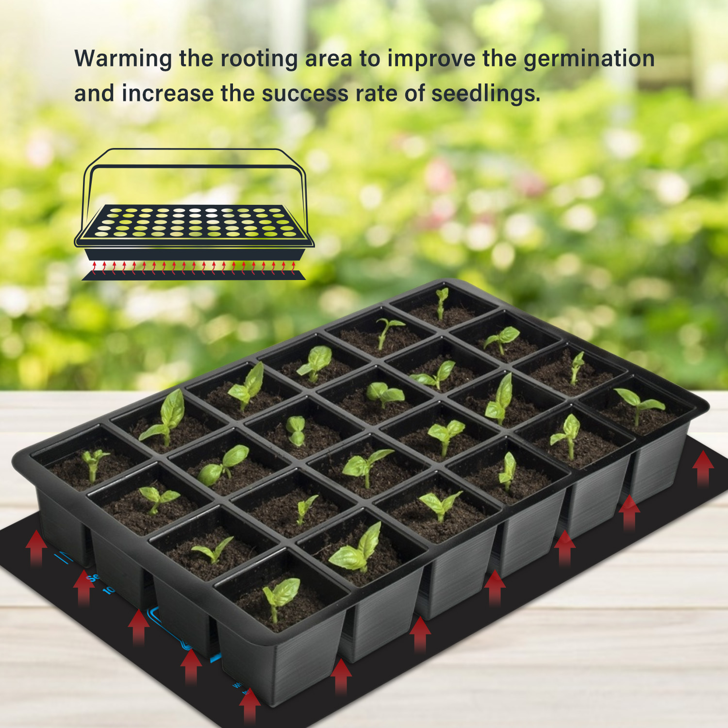 20.75X10CM EU/Mỹ/Anh/Âu Cắm Câ - đánh giá và giá Seedling Heat Mat