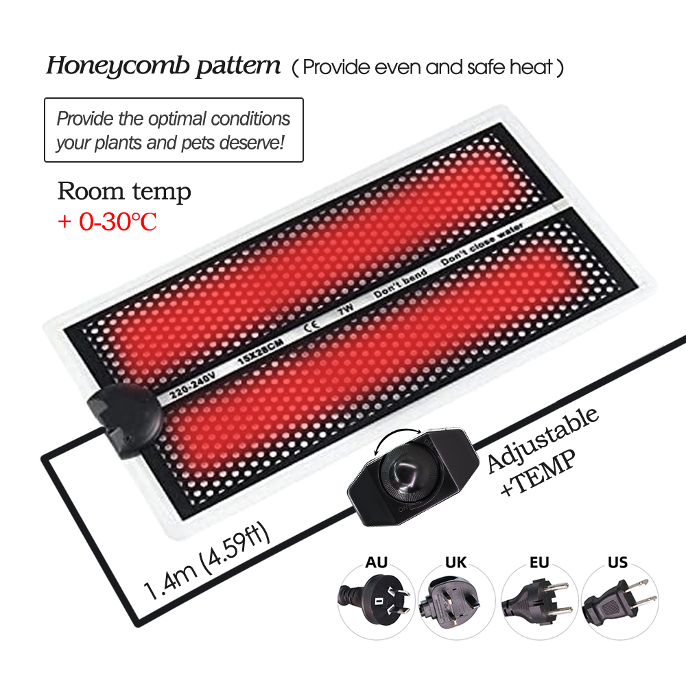 5-20W Garden Seedlings Heating - đánh giá và giá Seedling Heat Mat